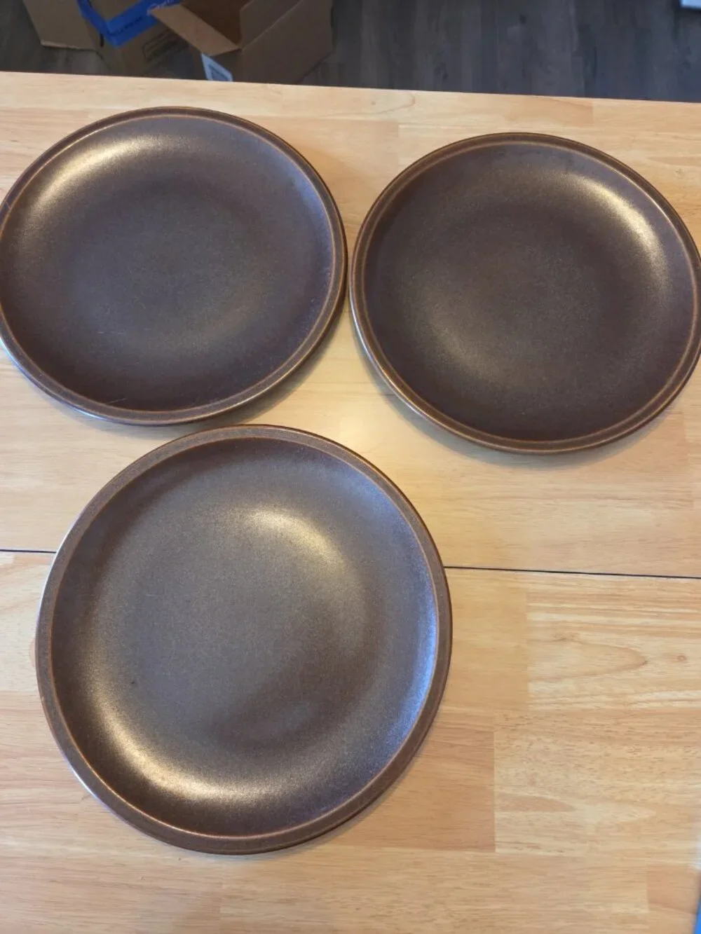 Vintage Wedgwood Sterling Oven to Table Brown Set of 3 Dinner 10.25